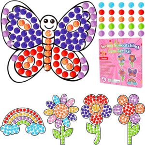 Summer Flower Arts and Crafts, Summer Art Crafts Suncatcher Kits for Children Kids at 6-8, DIY Diamond Painting Kits for Girls at 4 5 10 12 - Image 1