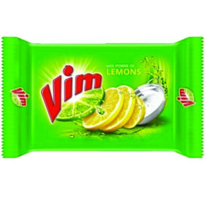 Vim Fresh Lemon Dishwash Bar Household Cleaning Product Kitchen Plate Clean Soap - Image 1