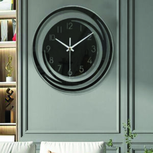 Nordic Wall Clock Clock 12 inch Wall Art Round for Home Bedroom Living Room - Image 1