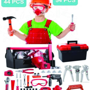 54/44pcs Kids Tool Set Toy Work Drill Tools Building Construction Play Tool Kit - Image 1