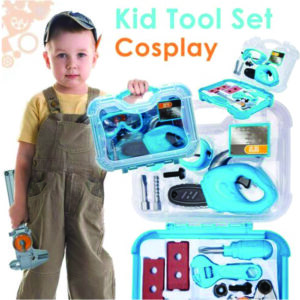 Kids Tool Set Toy 3 in 1 Screwdriver and Tool Box Construction Play Toys Cosplay - Image 1